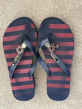 GUESS Wedge Flip Flops